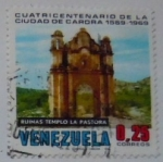 Stamps : America : Venezuela :  CUATRICENTENARIO DE LA CIUDAD DE CARORA (RUINAS TEMPLO  LA PASTORA)