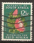 Stamps South Africa -  Protea cynaroides (el protea rey).