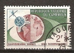 Stamps : Africa : Cameroon :  Telecomunicaciones espaciales.