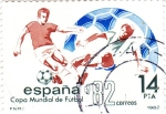 Stamps Spain -  Copa Mundial de fulbol España-82