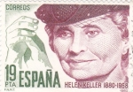 Stamps Spain -  Helen Keller 1880-1968