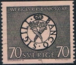 Stamps : Europe : Sweden :  TRICENTENARIO DEL BANCO DE SUECIA. Y&T Nº 587
