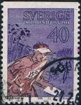 Stamps : Europe : Sweden :  CAMPEONATOS DEL MUNDO DE ORIENTACIÓN, EN LINKPING. DENT. A 3 LADOS. Y&T Nº 599a