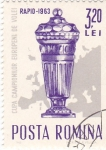 Stamps : Europe : Romania :  campeonato europeo de volei