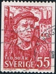 Stamps Sweden -  CINCUENTENARIO DE LA ORGANIZACIÓN INTERNACIONAL DEL TRABAJO. Y&T Nº 613
