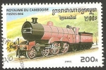 Stamps Cambodia -  Locomotora