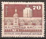 Stamps Germany -  Antiguo Ayuntamiento de Leipzig. DDR.