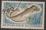 Stamps : Africa : Republic_of_the_Congo :  Fish. Sc 98