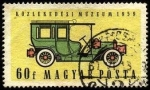 Stamps : Europe : Hungary :  Museo de comunicaciones, automóvil Csonka. 1959.