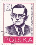 Stamps Poland -  Aleksander Zawadzki 1899-1964