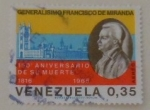 Sellos de America - Venezuela -  150 ANIVERSARIO DE SU MUERTE GENERALISIMO FRANCISCO DE MIRANDA