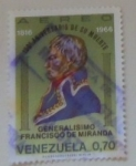 Stamps Venezuela -  150 ANIVERSARIO DE SU MUERTE GENERALISIMO FRANCISCO DE MIRANDA