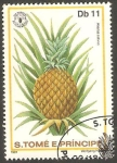 Stamps : Africa : S�o_Tom�_and_Pr�ncipe :  ananas sativus