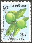Sellos del Mundo : Asia : Laos : psidium guajava