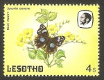 Stamps : Africa : Lesotho :  564 - mariposa