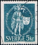 Stamps : Europe : Sweden :  GRANDES SELLOS DEL REINO. SELLO DEL REINO EN 1439. Y&T Nº 654