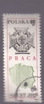 Stamps : Europe : Poland :  Escudo-Praca y mapa