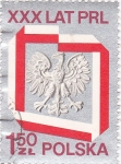 Sellos de Europa - Polonia -  escudo-plateado