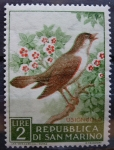 Stamps : Europe : San_Marino :  Usignuolo