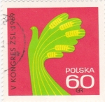 Stamps Poland -  V congreso agricultura