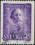 Stamps : Europe : Sweden :  LAUREADOS CON EL PREMIO NOBEL EN 1910. Y&T Nº 678
