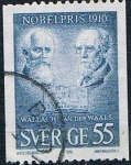 Sellos de Europa - Suecia -  LAUREADOS CON EL PREMIO NOBEL EN 1910. Y&T Nº 679