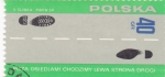 Stamps Poland -  andando por carretera circula por la izquierda