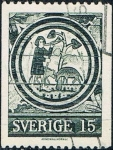 Stamps Sweden -  FRESCO MEDIEVAL DE LA IGLESIA DE SODRA RODA. Y&T Nº 687