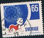 Stamps : Europe : Sweden :  PREVENCIÓN EN LA CARRETERA. DENT. A 3 LADOS. Y&T Nº 701a