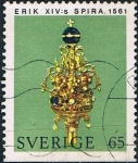 Stamps : Europe : Sweden :  INSIGNIAS REALES EXPUESTAS EN LA CÁMARA DEL TESORO DEL CASTILLO REAL DE ESTOCOLMO. Y&T Nº 703