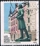 Stamps Sweden -  CENT. DE LA MUERTE DE LOS JOHAN HIERTA, FUNDADOR DELPERIODICO AFTONBLADET. Y&T Nº 721