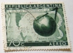 Stamps Argentina -  IV REUNION PANAMERICANA DE CARTOGRAFIA 