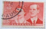 Stamps Australia -  VISITA REAL