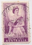 Stamps Australia -  VISITA REAL