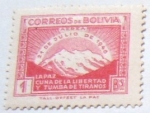 Stamps Bolivia -  LA PAZ CUNA DE LA LIBERTAD Y TUMBA DE TIRANOS