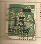 Stamps Germany -  Cosechando