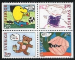 Stamps Sweden -  Michel 1894/97  Greeting stamps 4 v.