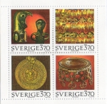 Stamps Sweden -  Michel 1906/9  Archaeology 4 v