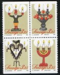 Stamps : Europe : Sweden :  Michel 1913/16  Christmas 4 v