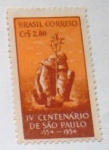 Stamps Brazil -  IV CENTENARIO DE SAO PAULO  1554 -1954