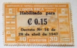 Stamps Costa Rica -  campeonato de footbaal