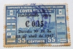 Stamps Costa Rica -  CAMPEONATO DE FOOTBAAL