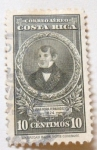 Stamps Costa Rica -  JUAN MORA FERNANDEZ 1824