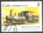 Sellos de America - Cuba -  Locomotora Baldwin de 1882