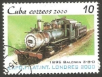Sellos de America - Cuba -  Locomotora Baldwin de 1895