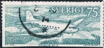 Stamps Sweden -  ANTIGUOS MODELOS DE AVIONES USADOS EN LAS LINEAS INTERNACIONALES E INTERIORES DE 1920 A 1965. Y&T Nº