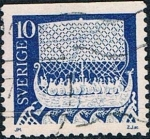 Stamps Sweden -  ESCULTURAS SOBRE PIEDRA DEL ARTE GOTLANDÉS. DENT. A 3 LADOS. Y&T Nº 779b