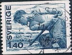 Stamps Sweden -  75º ANIV. DE LA CONFEDERACIÓN GENERAL DEL TRABAJO DE SUECIA. Y&T Nº 784