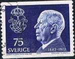 Stamps Sweden -  CONMEMORACIÓN DE LA MUERTE DEL REY GUSTAVO VI ADOLFO. Y&T Nº 794