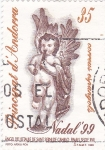 Stamps Andorra -  Angel del retablo de Sant Serni de Canillo NADAL-99
